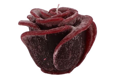 <h4>Candle Roos Bordeaux 14x12cm</h4>