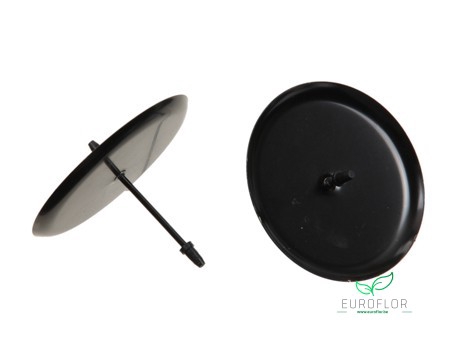 CANDLE HOLDERS PICK BLACK 80MM 4PCS