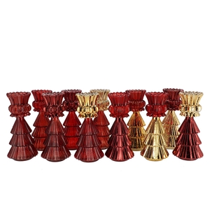 Jazz Wild Red T-light X-mas Tree Ass 11x28cm