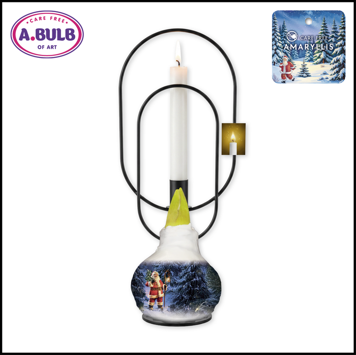 <h4>A.BULB of Art - 36cm Christmas Oval Candle Holder</h4>