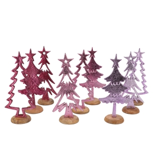 Cosmo Sweets Lila Mix Xmas Trees On Foot Ass 13x8x29cm