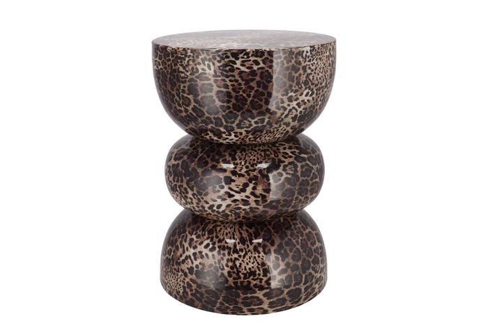 <h4>Sephora Wild Leopard Stool / Side Table 32x32x45cm</h4>