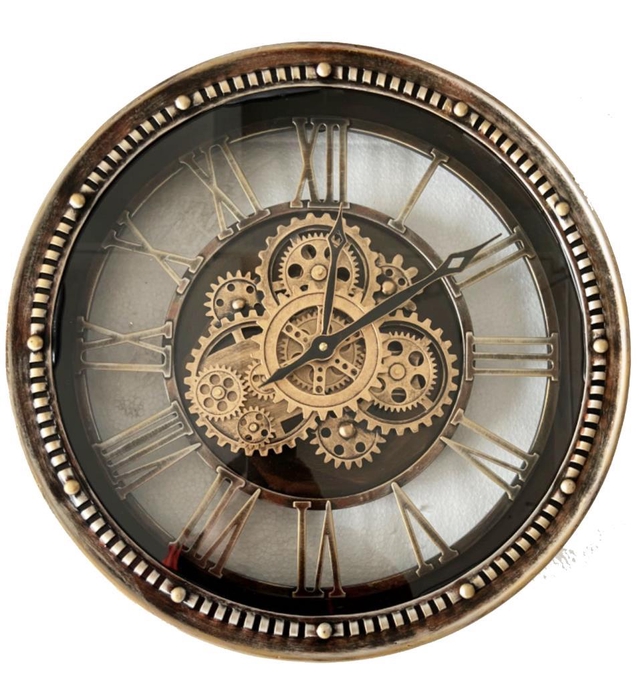 <h4>Clock Gear Ø46cm Ant.Gold 8710</h4>