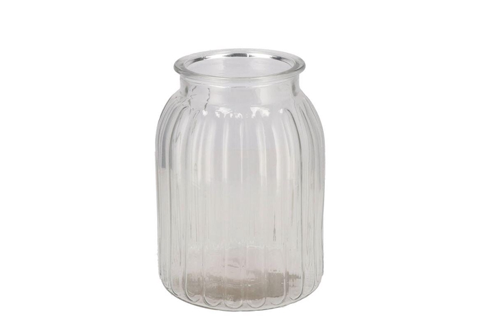 <h4>Glass Basic Clear Tarro 15x15x20cm</h4>