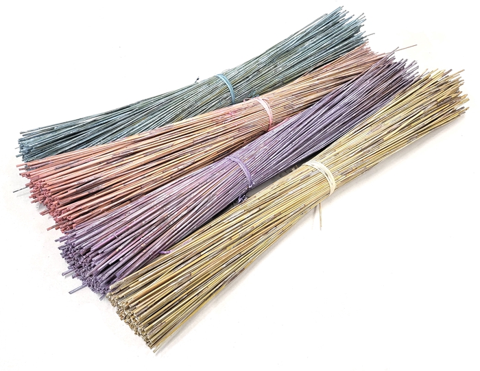 Wooden stick length 70cm ± 400stem per bundle Mixed colours Frosted