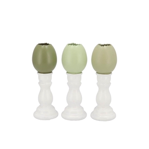Easter Egg Trophy Summer Green Mix Vase Ass 6x6x16cm Nm