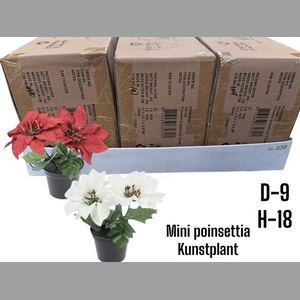 .DIV KUNSTPLANT POINSETTIA