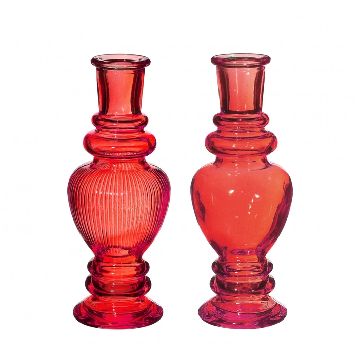 <h4>Glas Candle vaas d06*16cm ass.</h4>