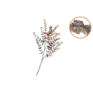 Silk Eucalyptus Purple Stem 86cm