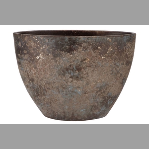 Bali Indonesian Grey Bowl Ovl 39x19x27cm