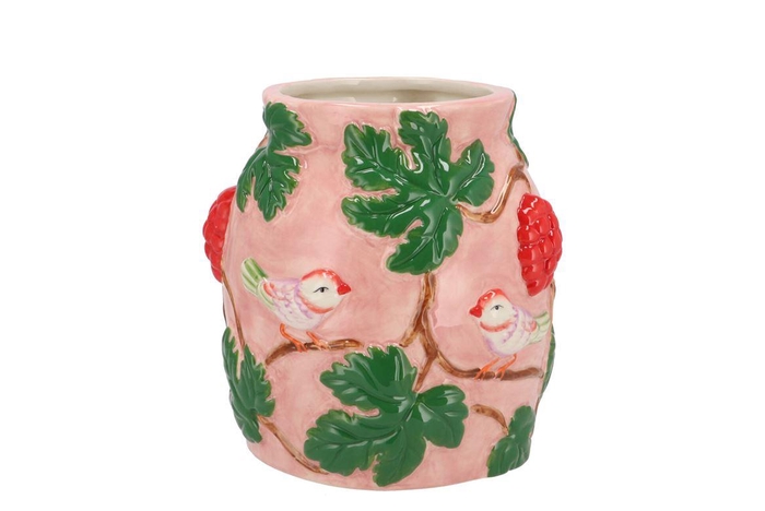 <h4>Chloe Summer Pink Vase 19x19x20cm Nm</h4>