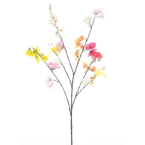 Mixed flower spray cream 119cm