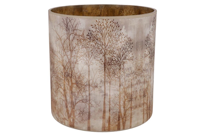 <h4>Ruby Brown T-light Forest 25x25cm</h4>