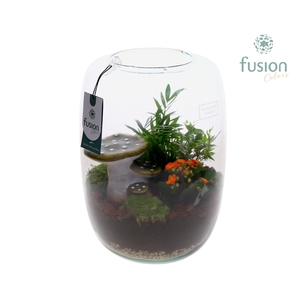 Green Bottle Isabella XLarge Herfst met Arrangement