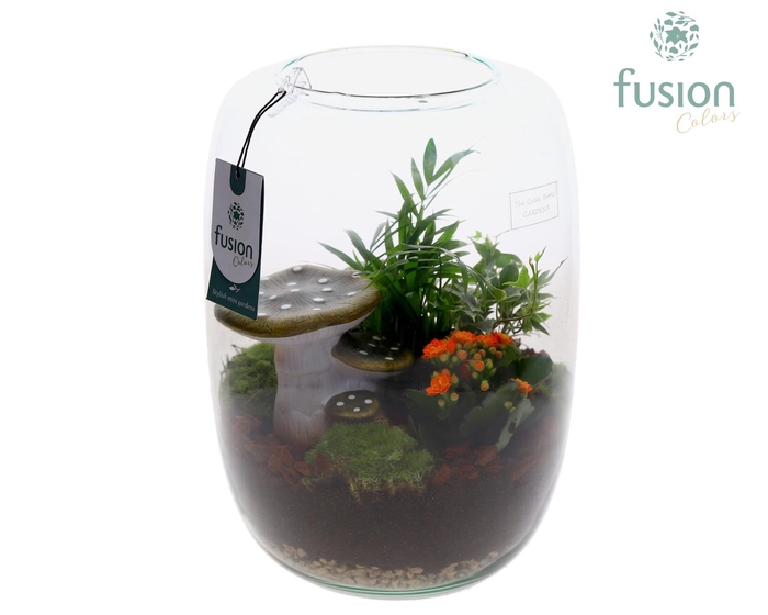 <h4>Green Bottle Isabella XLarge Herfst met Arrangement</h4>