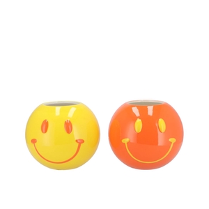 Smiley Dutch Orange Mix Vase Ass 15x15x12cm