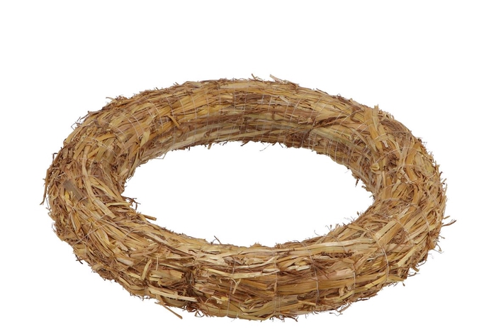 Wreath Straw D30cmxh5cm Per 10 Pc