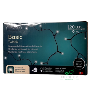 WARM LED FONKELVERLICHTING BUI ZWART SNOER