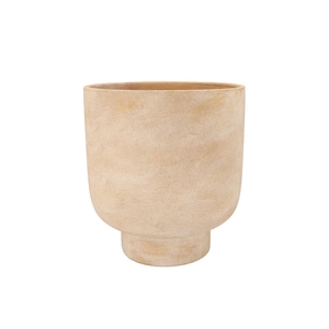 Florence Antique Gold Pot Round 23x23x26cm