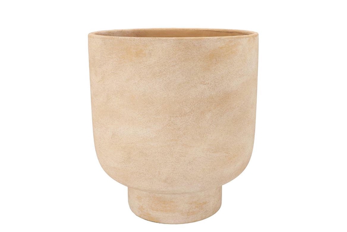 Florence Antique Gold Pot Round 23x23x26cm