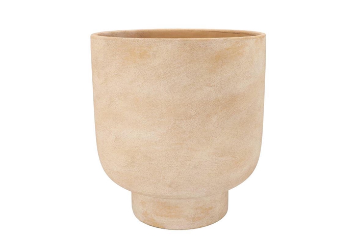 Florence Antique Gold Pot Round 23x23x26cm Nm
