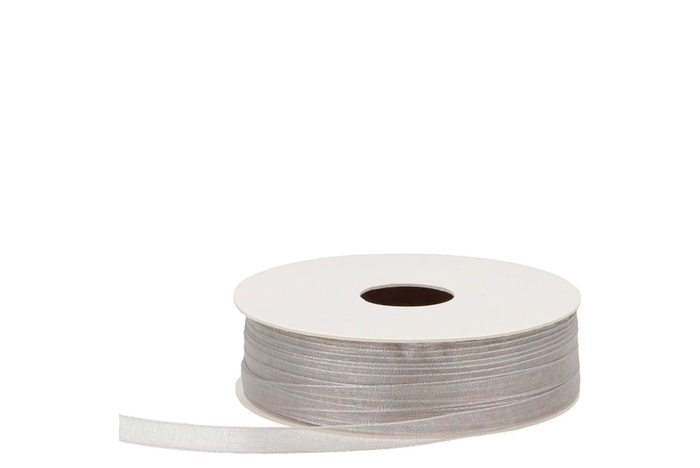 Ribbon Organza 01 Silver 50mx7mm