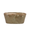 Iron Stone Sand Glazed Oval Pot 25x13x11cm