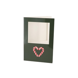 Gift Tile Card Candy Heart Green 21x14x1cm