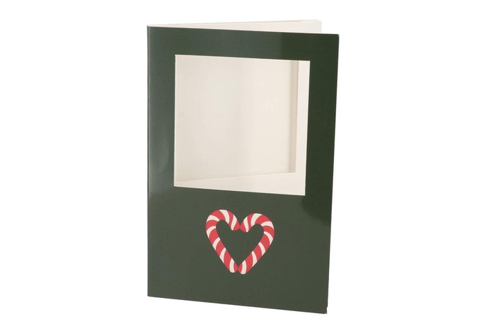 <h4>Gift Tile Card Candy Heart Green 21x14x1cm</h4>