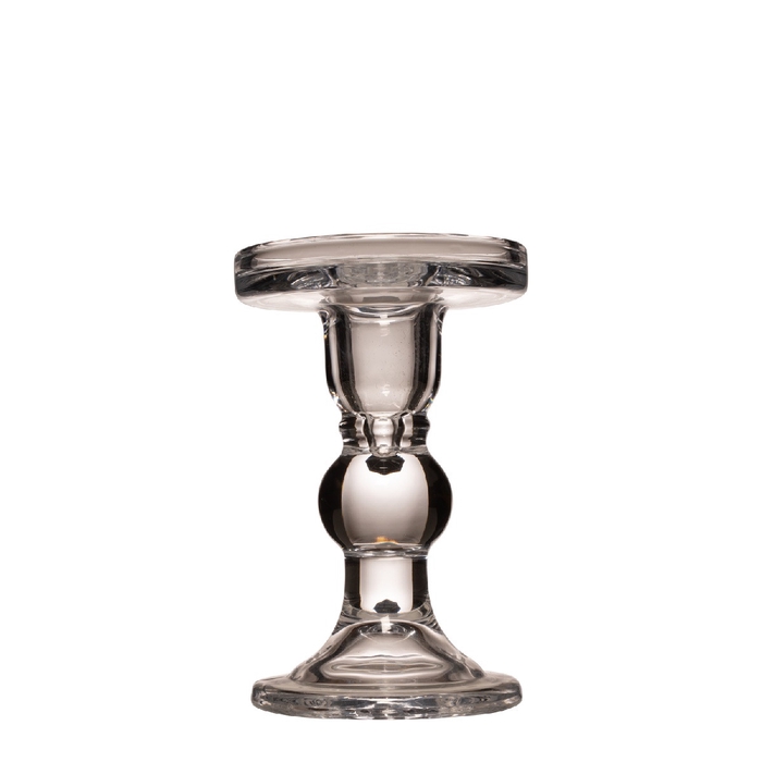 <h4>Glass Candle holder Anni d08.5*14cm</h4>