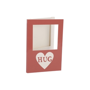 Gift Tile Card Hug Brown 21x14x1cm