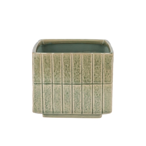 Mirre Pistache Cube Pot 14x14x13cm