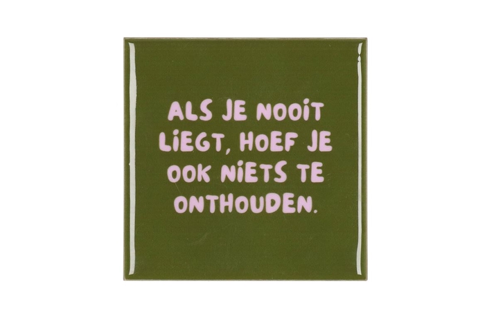 <h4>Tile Als Je Nooit Green 10x10x1cm</h4>