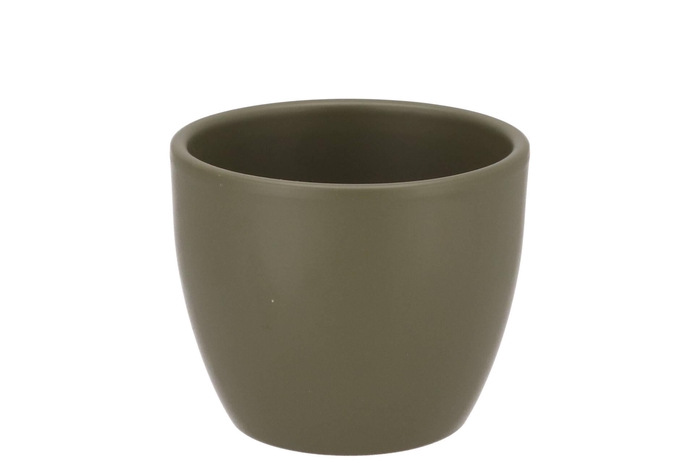 Ceramic Capers Green Matt Pot 10cm