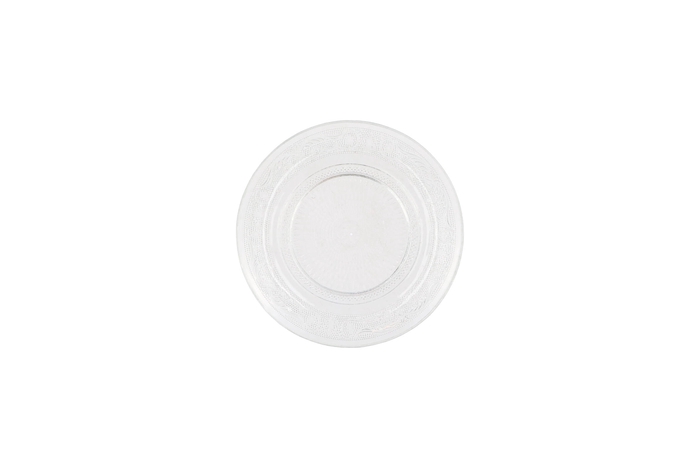 <h4>Dayah Transparent Glass Plate 15x2cm</h4>