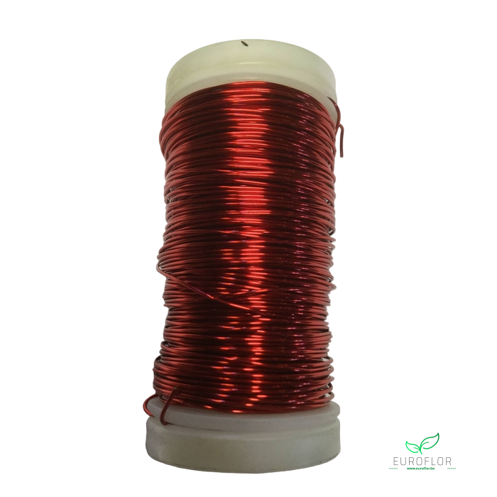 <h4>WIKKELDRAAD 0,50MM 100GR RED</h4>