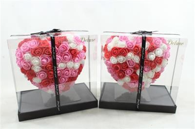 <h4>25cm Hart Rd/wit/roze Mix</h4>