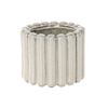 Deco Ceramic Pot Ribbed Rnd H11d13