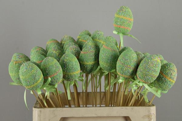 <h4>Stick Egg  Easter Party Green</h4>