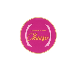 Plate Round Everybody Says Cheese 18x18x2cm