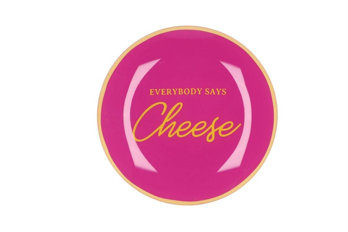 <h4>Plate Round Everybody Says Cheese 18x18x2cm</h4>