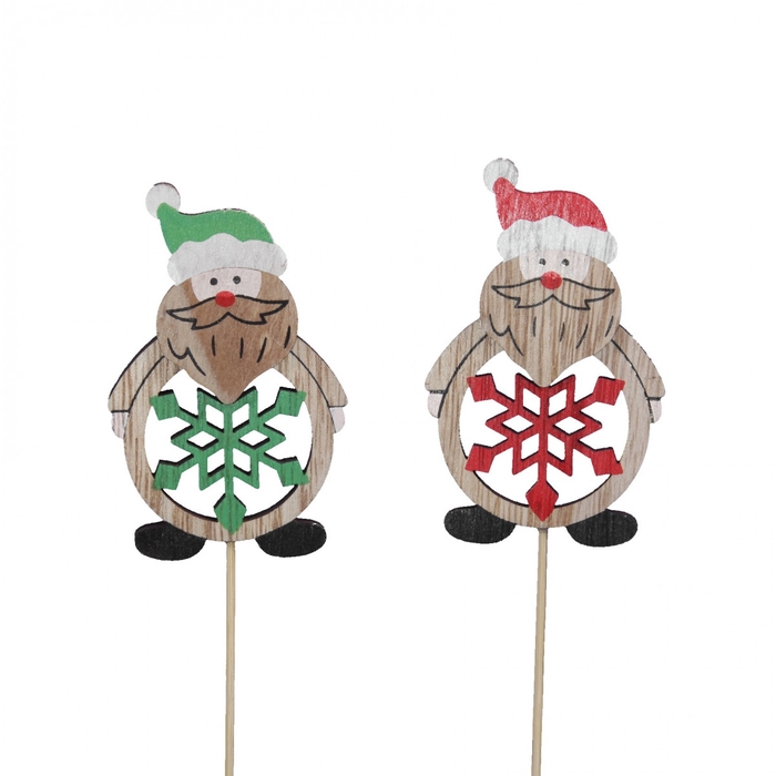 <h4>Christmas sticks 20cm Santa 8cm</h4>