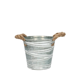 Zinc Brent pot d13*12cm