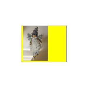 Stick Angel 15cm White/grey
