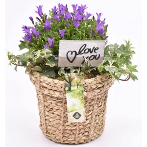 Touwmand met rand 17cm