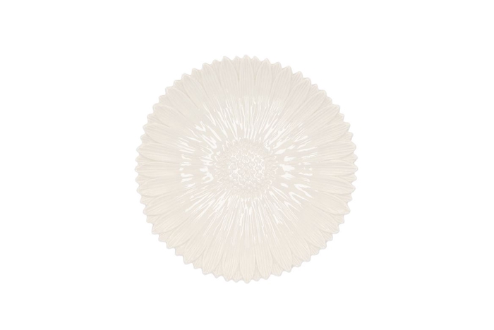 <h4>Bloom Daisy Plate White 17x17x4cm</h4>