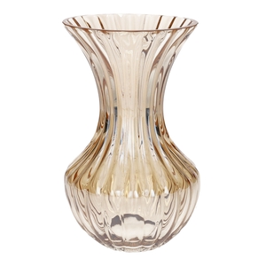 DF02-741470100 - Vase Zelune d12/12.5xh20.5 amber+pearl