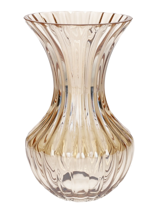 <h4>DF02-741470100 - Vase Zelune d12/12.5xh20.5 amber+pearl</h4>