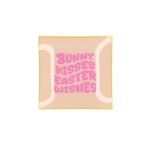 Plate Square Bunny Kisses 18x18x2cm