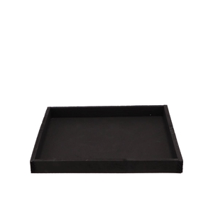 Wood Tray Black 30x30x3cm